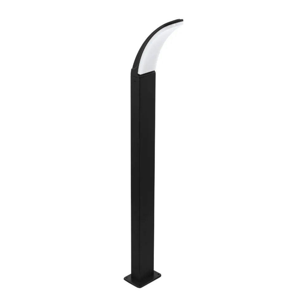 Lampioni Da Giardino-Eglo fiumicino lampione da giardino led 11w 3000k moderno nero