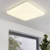 Plafoniere Moderne-Eglo frania plafoniera led 11w 3000k bianca effetto cristalli