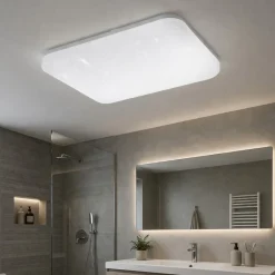 Plafoniere Bagno-Eglo frania s plafoniera quadrata da bagno led 4000k ip44