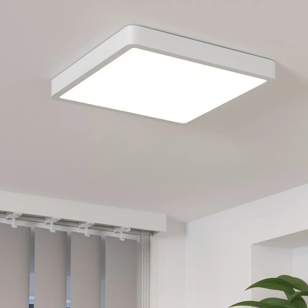 Plafoniere Bagno-Eglo fueva 5 plafoniera quadrata da bagno bianca led 3000k ip44