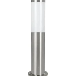 Lampioni Da Giardino-Eglo helsink lampioncino da giardino cilindro acciaio inox