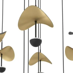 Lampadari Moderni-Eglo lampadario moderno dracera oro per soggiorno led 39w 3000k
