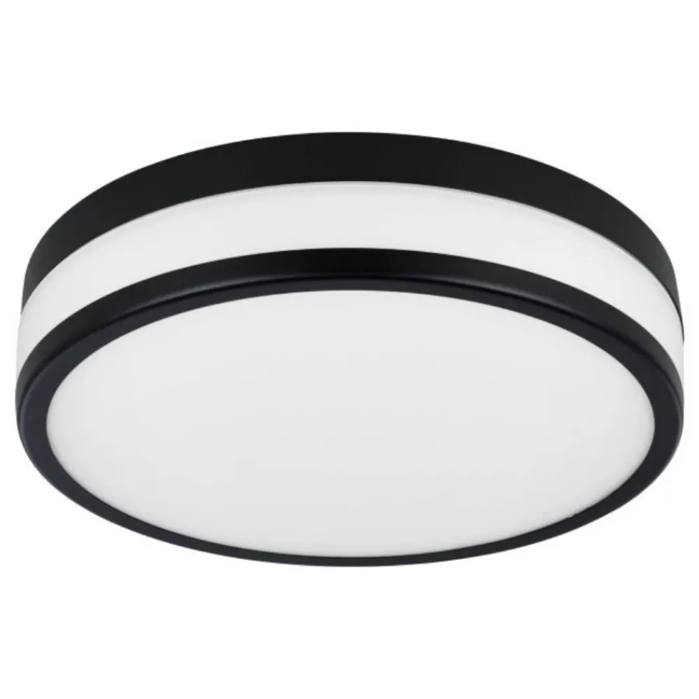 Plafoniere Bagno-Eglo led palermo plafoniera da bagno in vetro satinato led 3000k ip44
