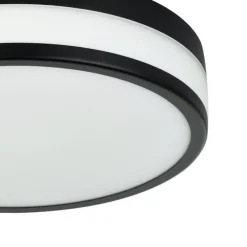 Plafoniere Bagno-Eglo led palermo plafoniera da bagno in vetro satinato led 3000k ip44