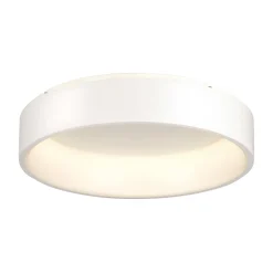 Plafoniere Moderne-Eglo marghera plafoniera led 34w 3000k dimmerabile rotonda bianca moderna