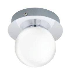 Plafoniere Bagno-Eglo mosiano plafoniera da bagno con sfera bianca led 3000k ip44