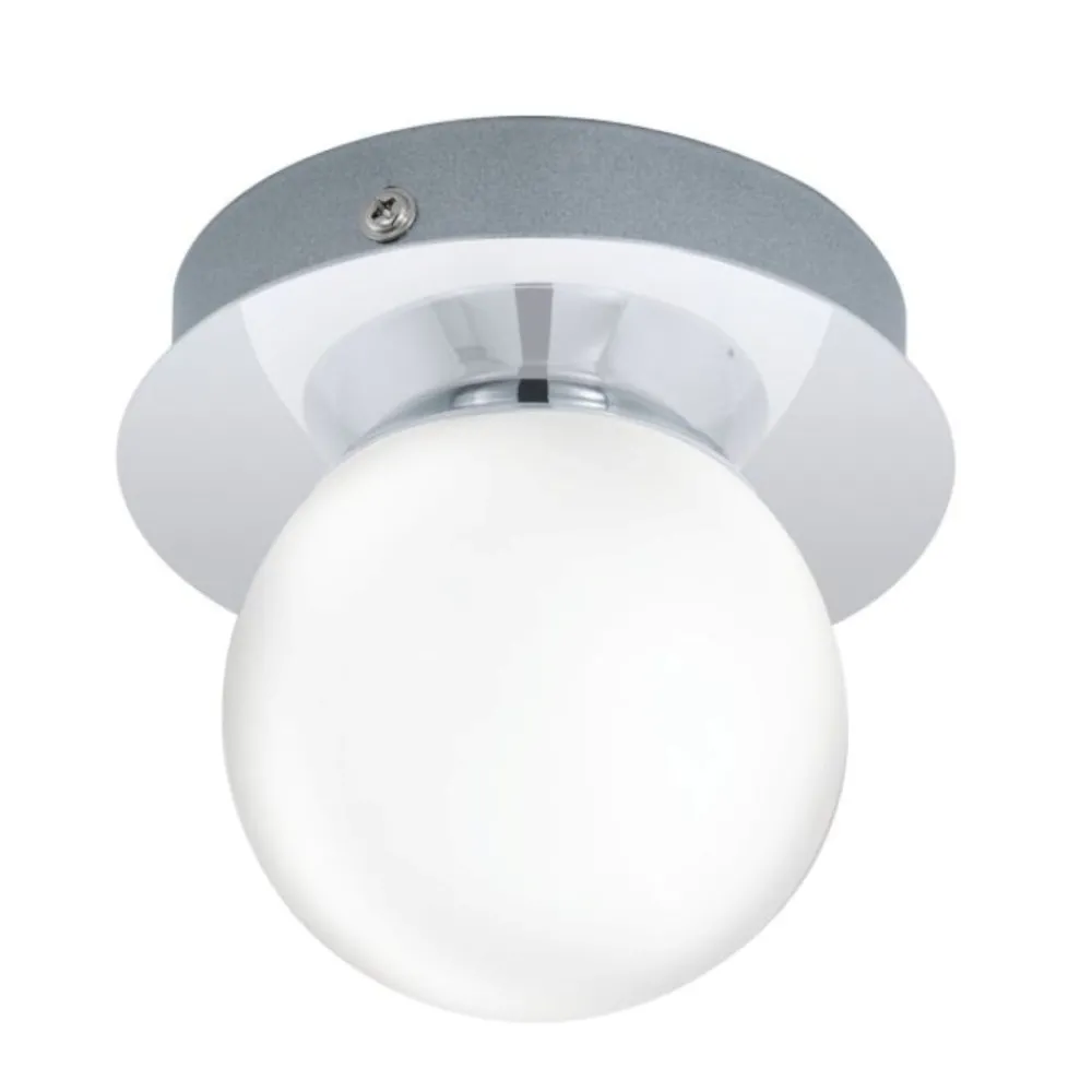 Plafoniere Bagno-Eglo mosiano plafoniera da bagno con sfera bianca led 3000k ip44