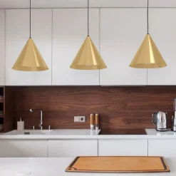 Lampadari Cucina-Eglo narices lampadario dorato per cucina