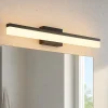 Applique Da Bagno-Eglo palmital applique da bagno nero per specchio led 3000k ip44