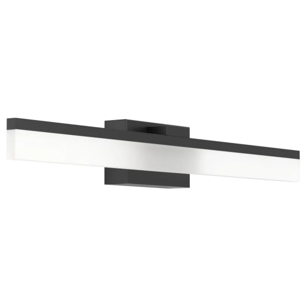 Applique Da Bagno-Eglo palmital applique da bagno nero per specchio led 3000k ip44