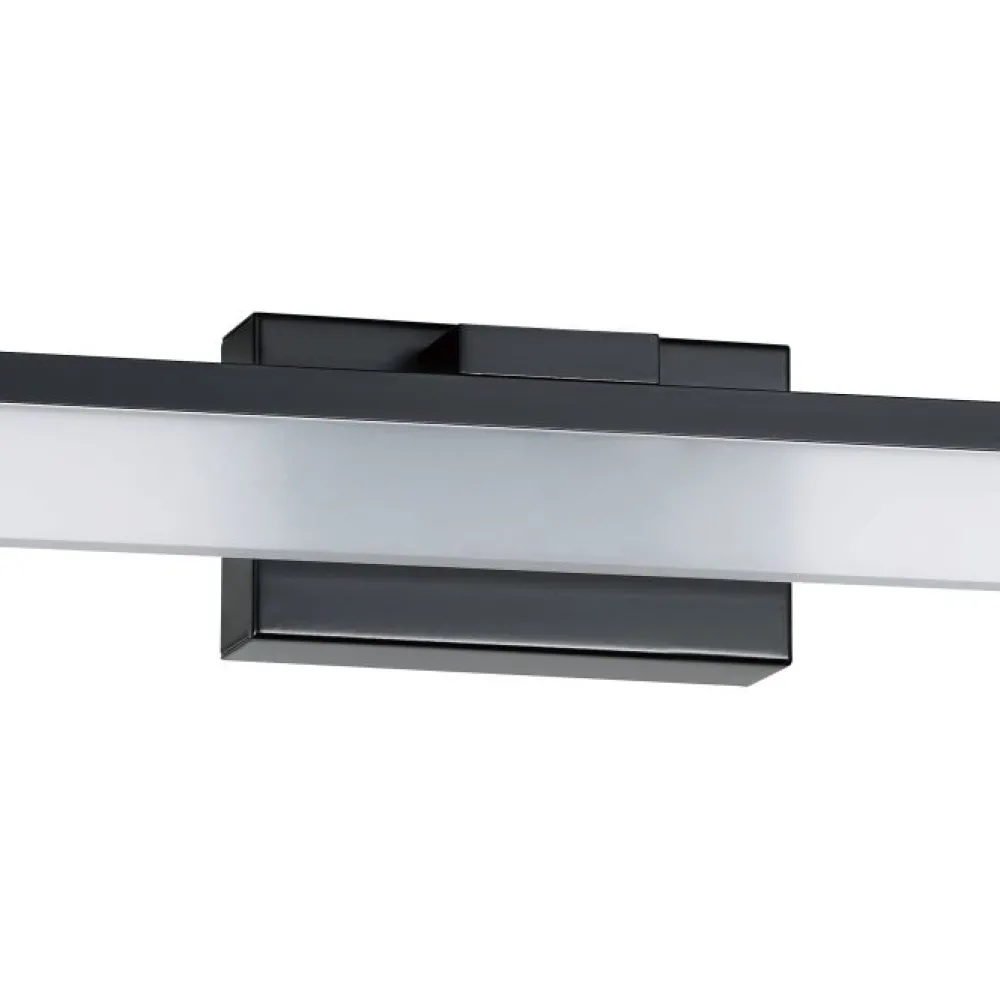 Applique Da Bagno-Eglo palmital applique da bagno nero per specchio led 3000k ip44