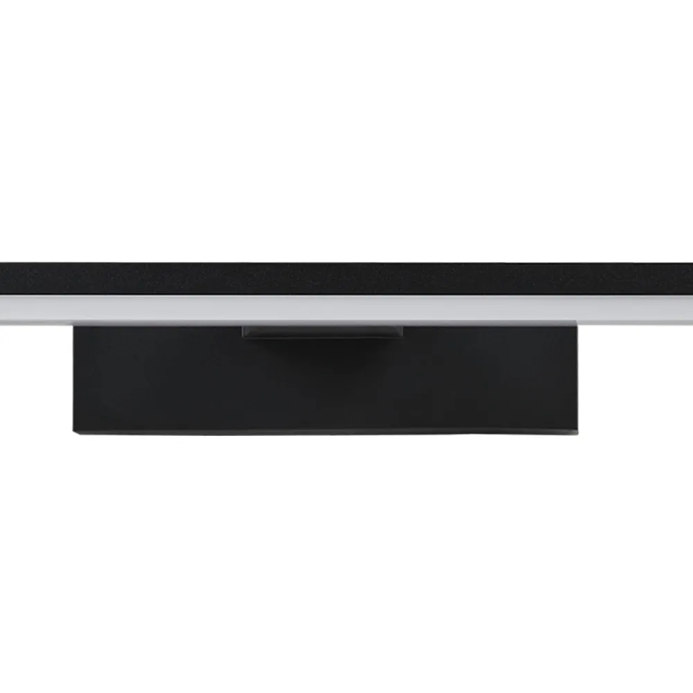Applique Da Bagno-Eglo pandella applique nero per specchio da bagno led 11w 4000k