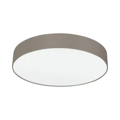 Plafoniere Moderne-Eglo pasteri plafoniera moderna tonda tessuto tortora 57 cm