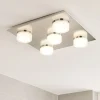 Plafoniere Bagno-Eglo plafoniera da bagno romendo 5 luci led 3000k ip44
