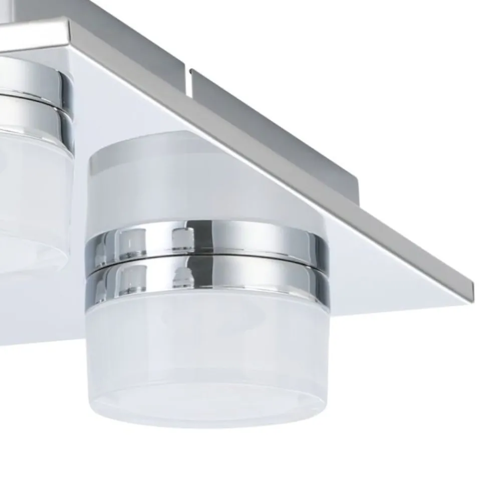 Plafoniere Bagno-Eglo plafoniera da bagno romendo 5 luci led 3000k ip44