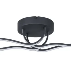 Plafoniere Moderne-Eglo roncade plafoniera da soffitto con illuminazione led 3000k