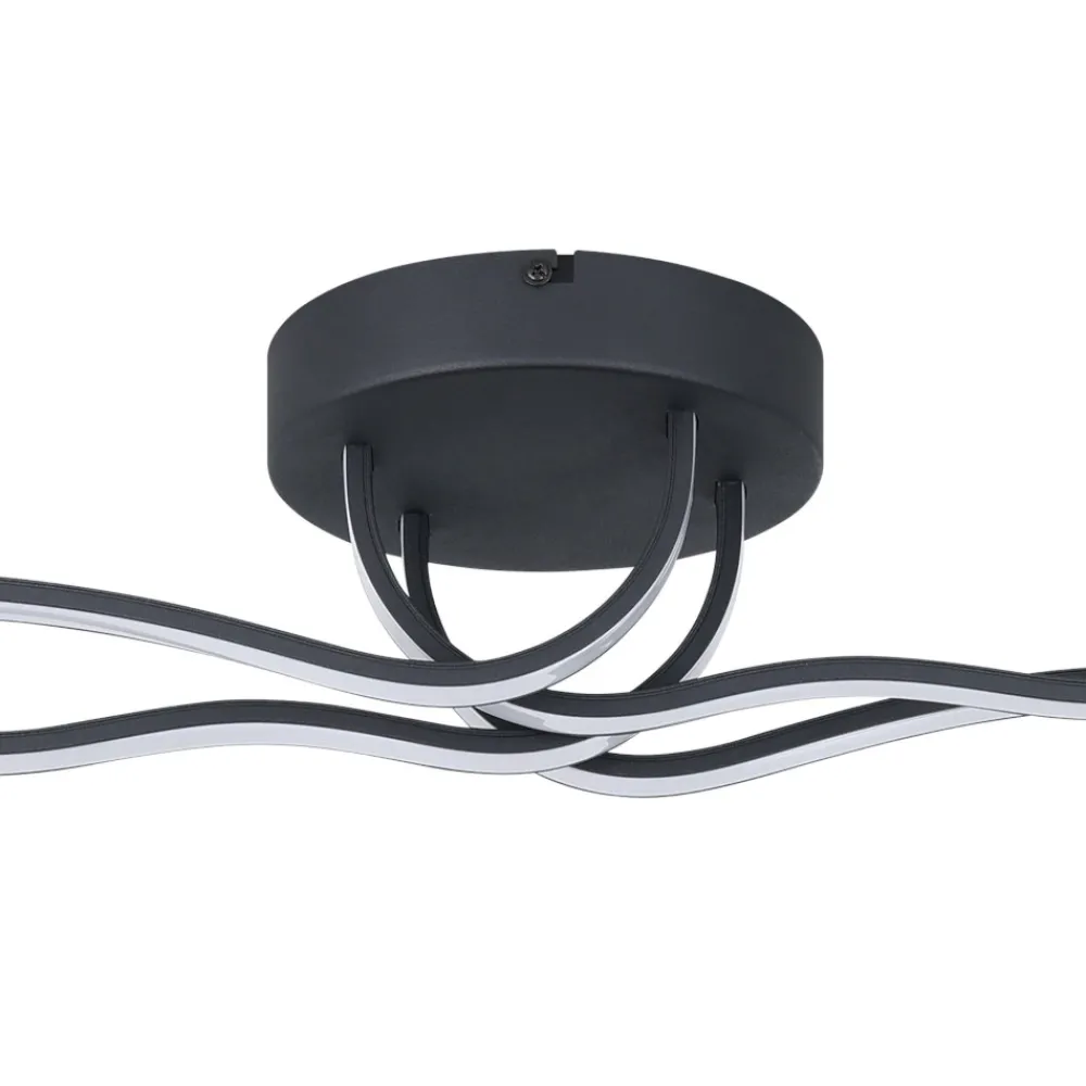 Plafoniere Moderne-Eglo roncade plafoniera da soffitto con illuminazione led 3000k
