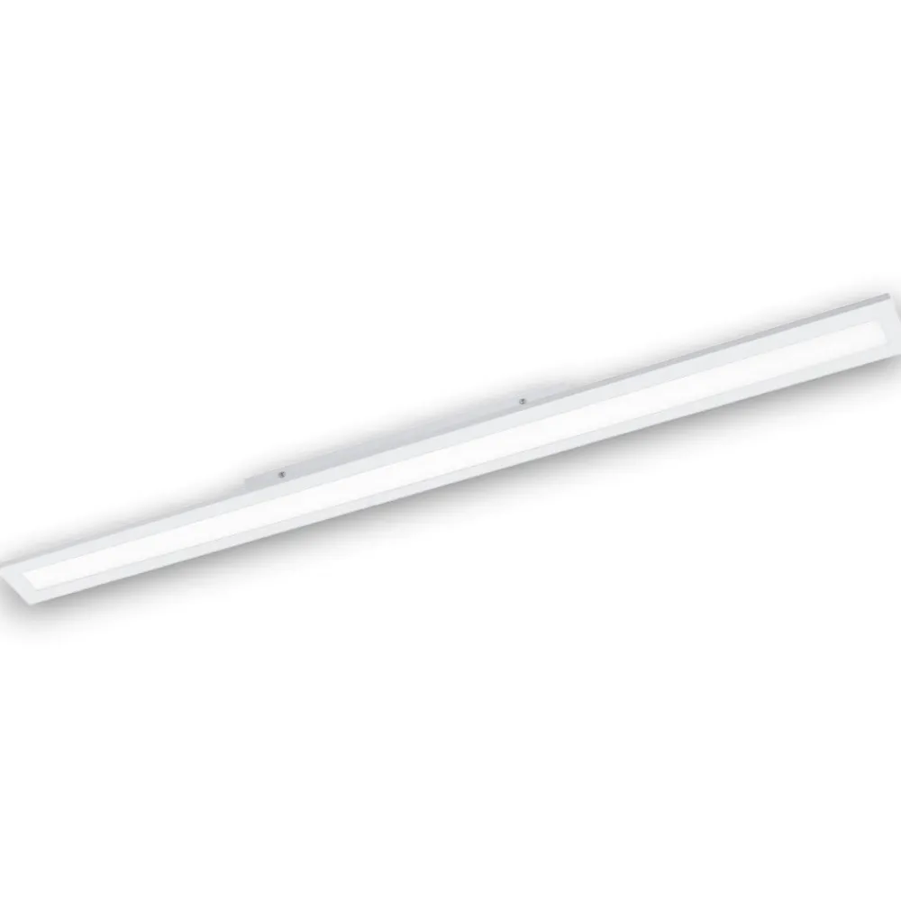 Plafoniere Moderne-Eglo salobrena plafoniera da cucina led 4000k rettangolare bianco