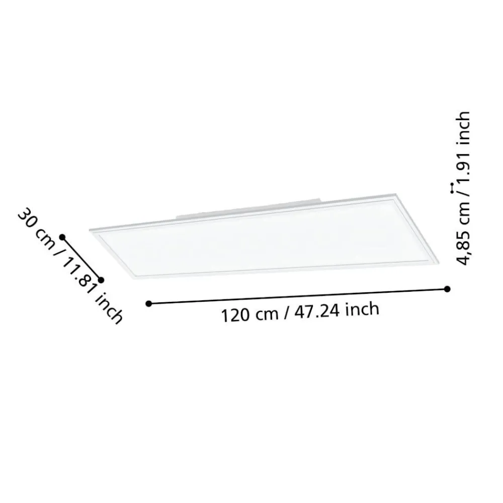 Plafoniere Moderne-Eglo salobrena plafoniera led 2700-6500k 33w controlo remoto bluetooth app
