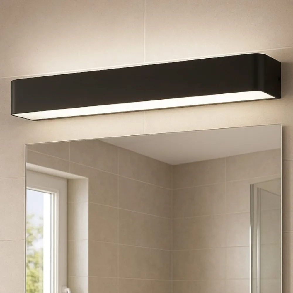 Applique Da Bagno-Eglo sania 5 applique da specchio per bagno minimal led 3000k ip44