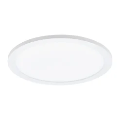 Plafoniere Moderne-Eglo sarsina plafoniera per cucina 30cm rotonda bianca 17w 4000k moderna