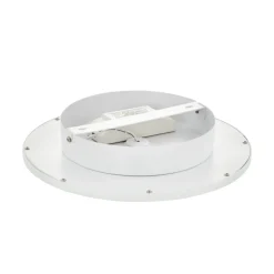 Plafoniere Moderne-Eglo sarsina plafoniera per cucina 30cm rotonda bianca 17w 4000k moderna