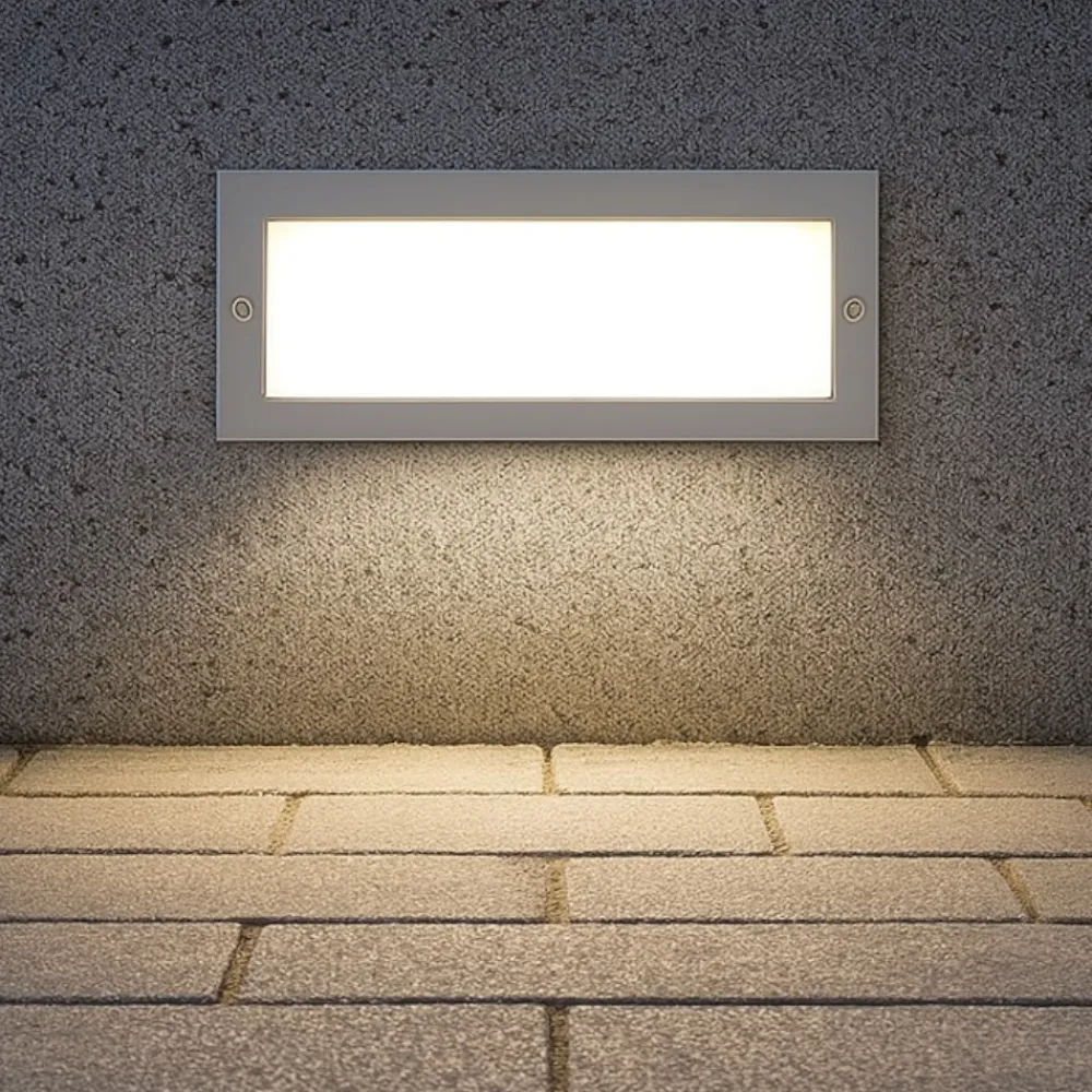 Segnapasso Led-Eglo segnapasso da incasso per esterno grigio fp