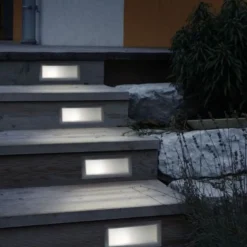 Segnapasso Led-Eglo segnapasso da incasso per esterno grigio fp