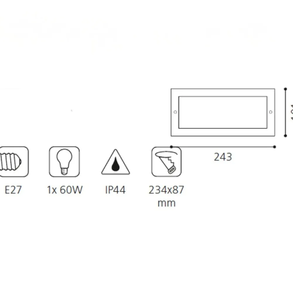 Segnapasso Led-Eglo segnapasso da incasso per esterno grigio fp