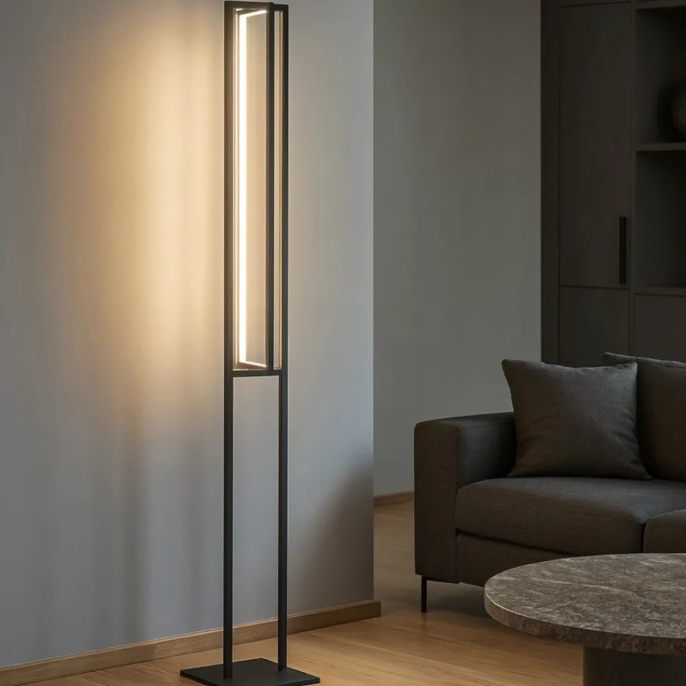 Lampade Da Terra-Eglo siberia lampada da terra moderna led 34w da 3000k a 6500k con telecomando