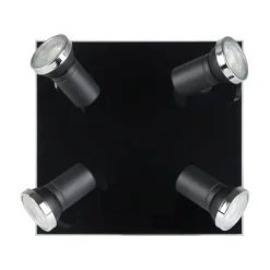 Plafoniere Bagno-Eglo tamara plafoniera da bagno moderno con 4 faretti gu10 3000k ip44