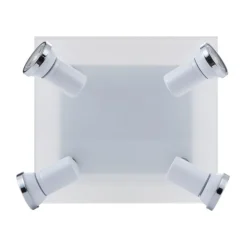 Plafoniere Bagno-Eglo tamara plafoniera quadrata da bagno con faretti gu10 3000k ip44