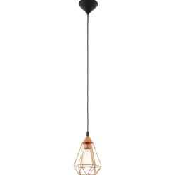 Lampade A Sospensione-Eglo tarbes lampada a sospensione metallo colore rame