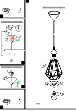 Lampade A Sospensione-Eglo tarbes lampada a sospensione metallo colore rame