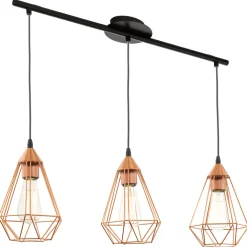 Lampadari Moderni-Eglo tarbes lampadario per salotto rame lucido