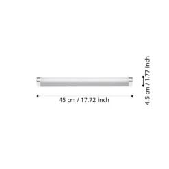 Applique Da Bagno-Eglo tragacete 1 applique da bagno moderno per specchio led 4000k ip44