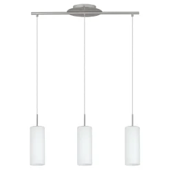 Lampadari Cucina-Eglo troy 3 lampadario per cucina moderna cilindri