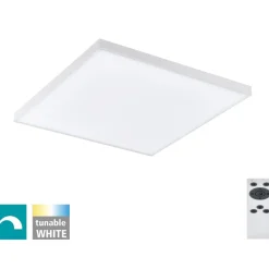Plafoniere Moderne-Eglo turcona plafoniera led 12w quadrata dimmerabile da 3000k a 65000k