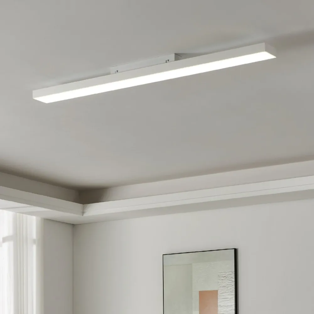 Plafoniere Moderne-Eglo turcona plafoniera led 120x10 34w rgb da 2700k a 6500k controllo con app
