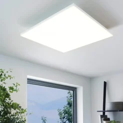 Plafoniere Moderne-Eglo turcona plafoniera led 30x30 11w 4000k quadrata moderna bianca