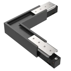 Illuminazione A Binario-Ideal Lux Ego accessorio angolo connettore orizzontale nero binario monofase ego on-off 48v