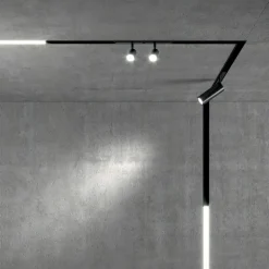 Illuminazione A Binario-Ideal Lux Ego accessorio angolo connettore orizzontale nero binario monofase ego on-off 48v