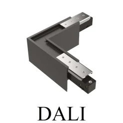 Illuminazione A Binario-Ideal Lux Ego accessorio angolo connettore orizzontale nero binario monofase ego dali dimmerabile