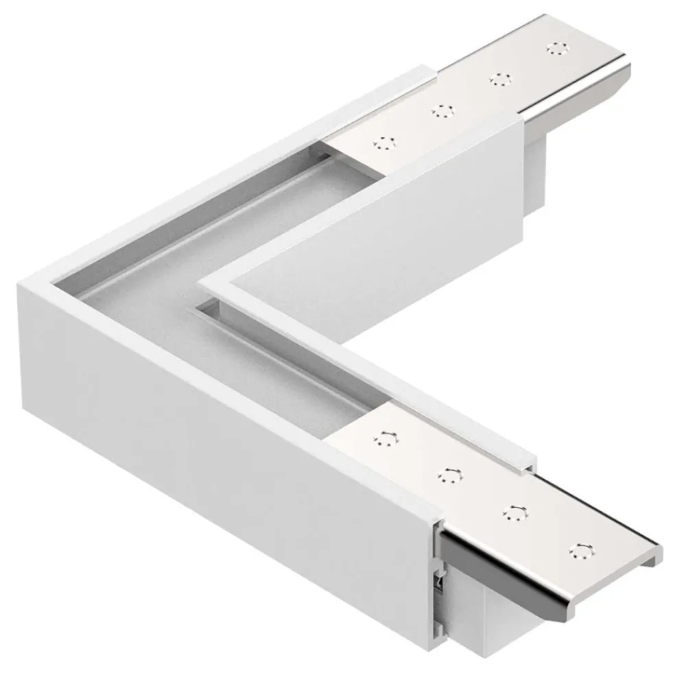 Illuminazione A Binario-Ideal Lux Ego accessorio angolo connettore orizzontale bianco binario monofase ego dali dimmerabile