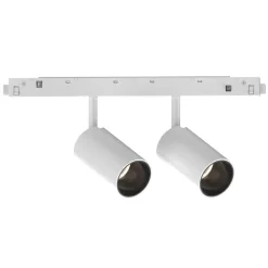 Illuminazione A Binario-Ideal Lux Ego faretti led lineare 16w 3000k osram bianco orientabili binario monofase 48v on-off