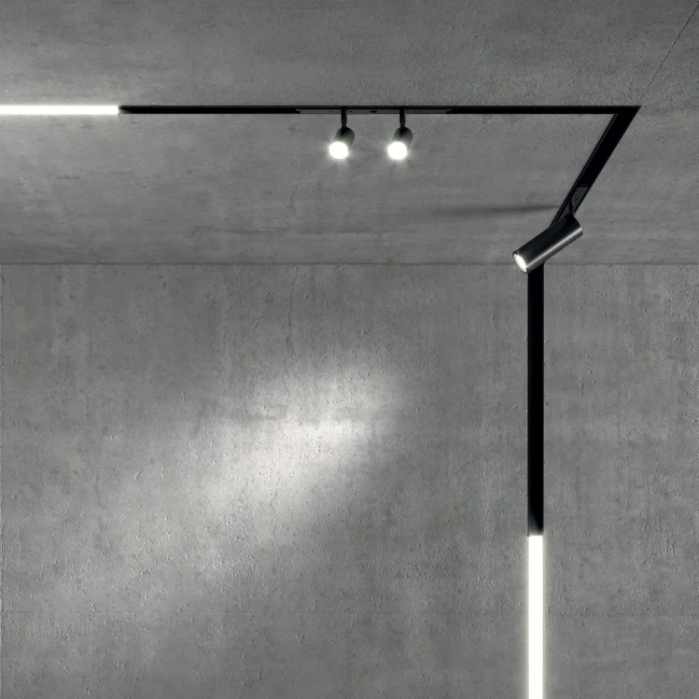 Faretti Da Soffitto-Ideal Lux Ego faretti led modulo 7w 3000k dimmerabili dali bianco binario monofase ego