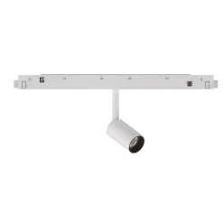 Illuminazione A Binario-Ideal Lux Ego faretto led bianco 3w 3000k osram orientabile binario monofase 48v
