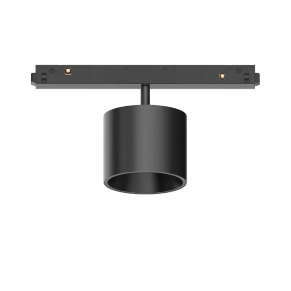 Faretti Da Soffitto-Ideal Lux Ego faretto per binario monofase nero led 10w 3000k