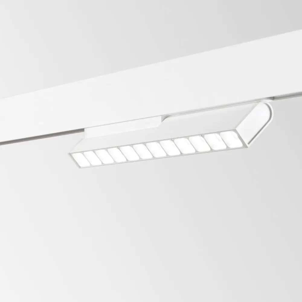 Illuminazione A Binario-Ideal Lux Ego modulo faretti orientabile bianco led 13w 3000k