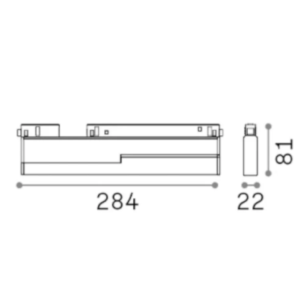 Illuminazione A Binario-Ideal Lux Ego modulo faretti orientabile bianco led 13w 3000k